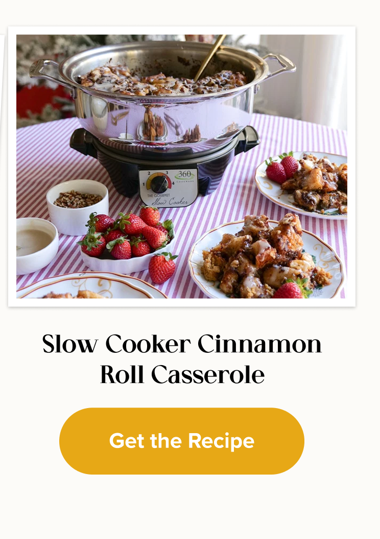 Slow Cooker Cinnamon Roll Casserole 