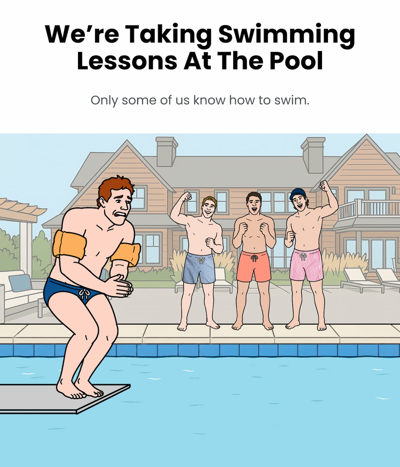 We Take Swimming Lessons