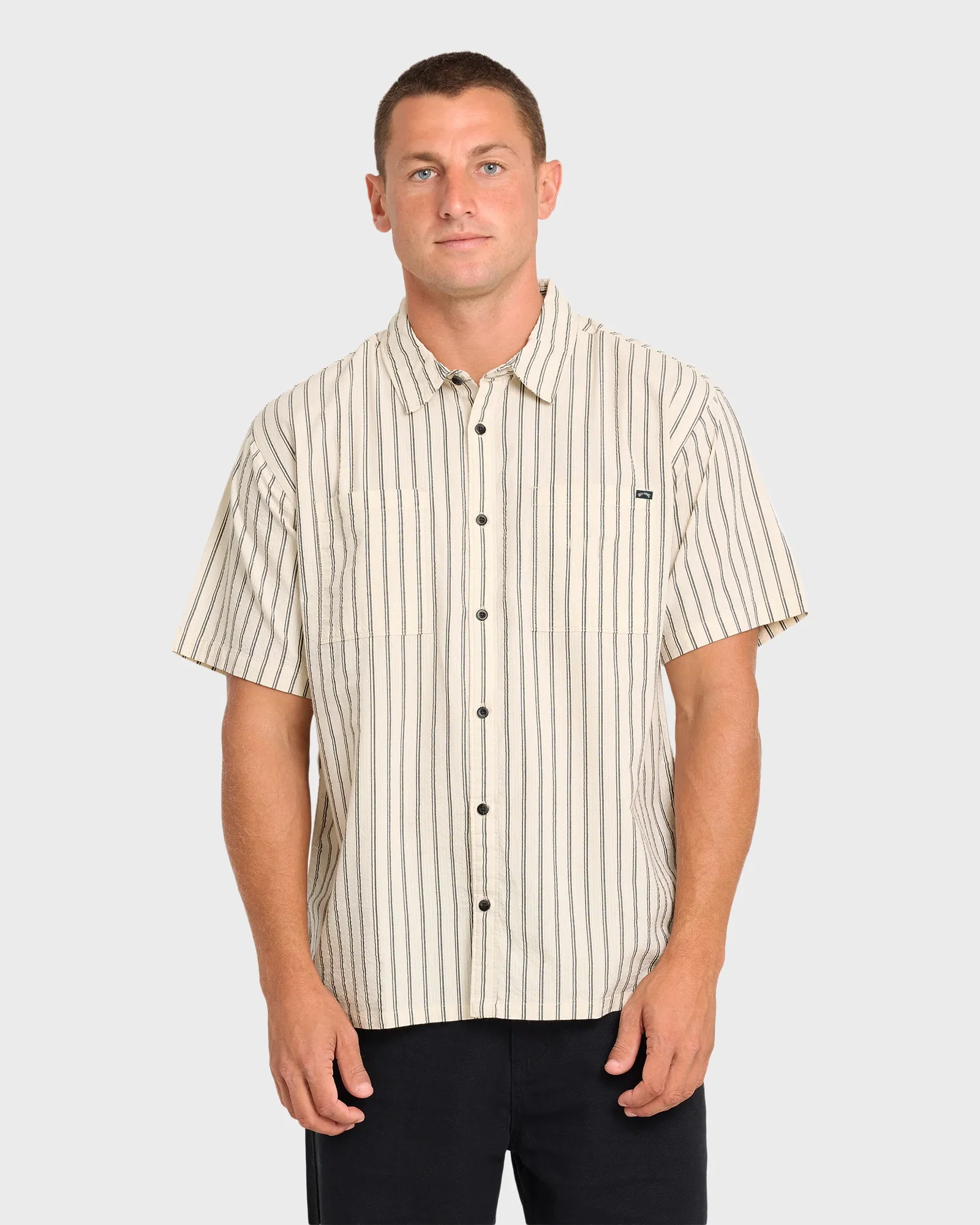 Image of Vista Short Sleeve Woven Shirt - Off White
