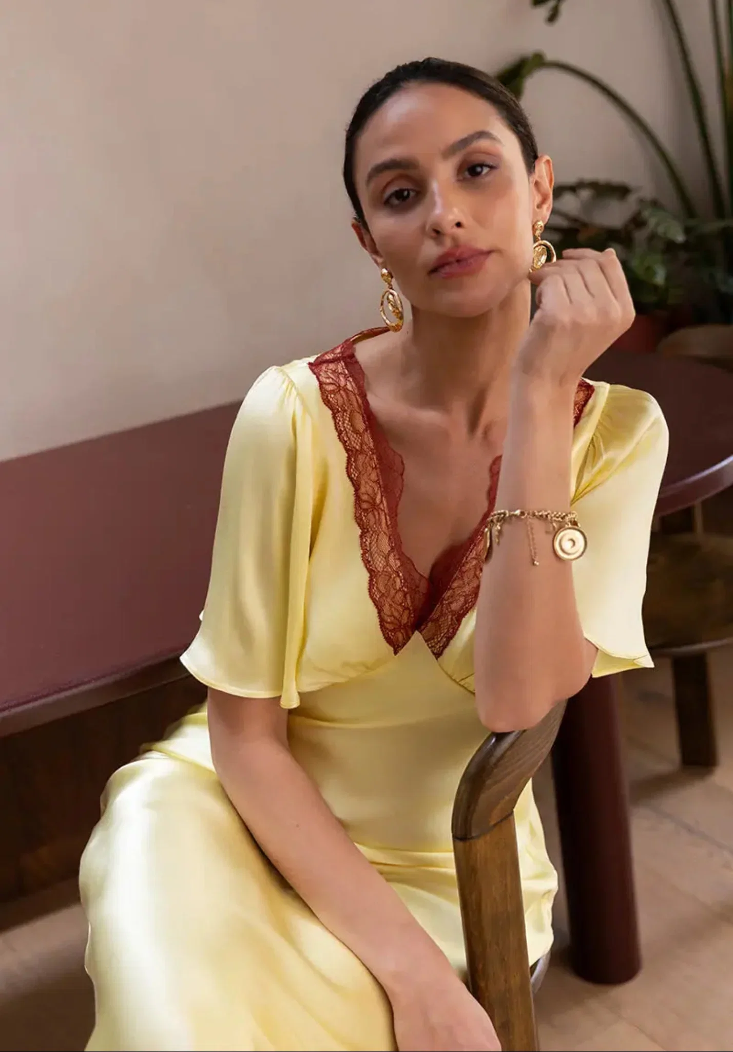 Image of Ellis Butter Yellow Dress