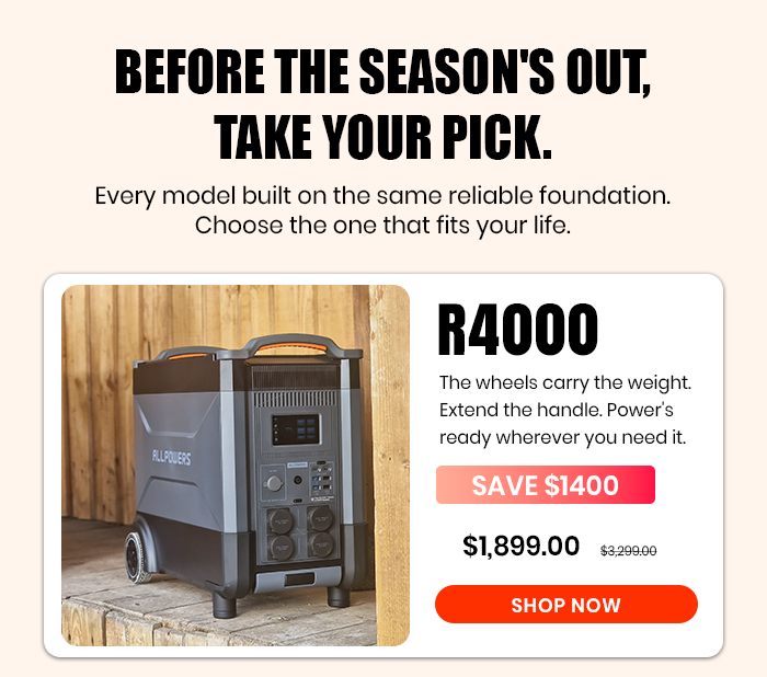 R4000 Portable Power Station | 4000W 3456Wh