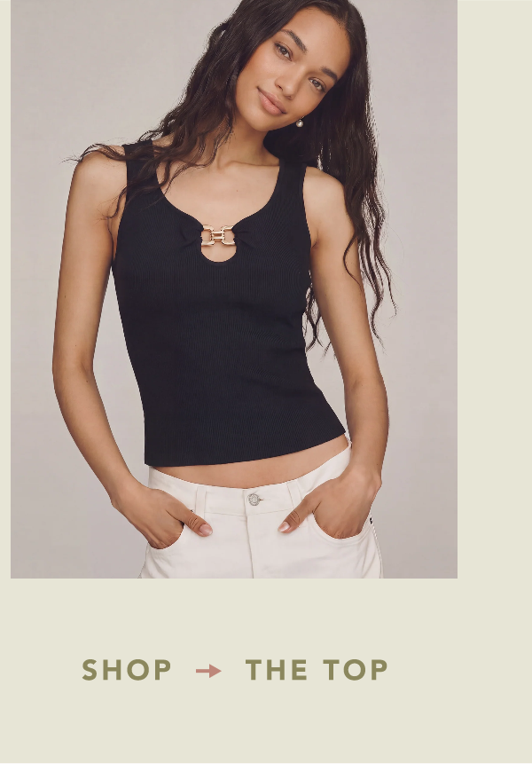 Hardware Cutout Tank Top