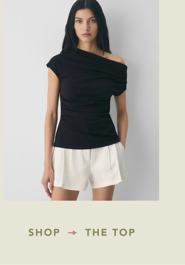 Cowl Neck Side Ruched Top