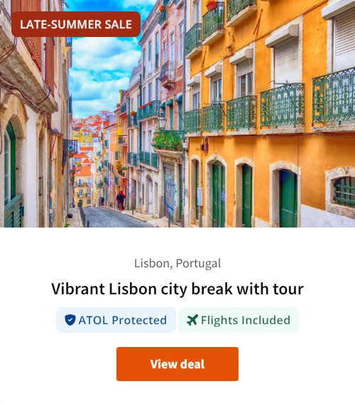 Vibrant Lisbon city break with tour