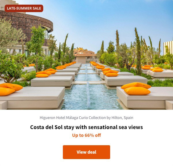 Costa del Sol stay with sensational sea views