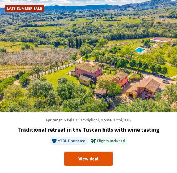 Traditional retreat in the Tuscan hills with wine tasting