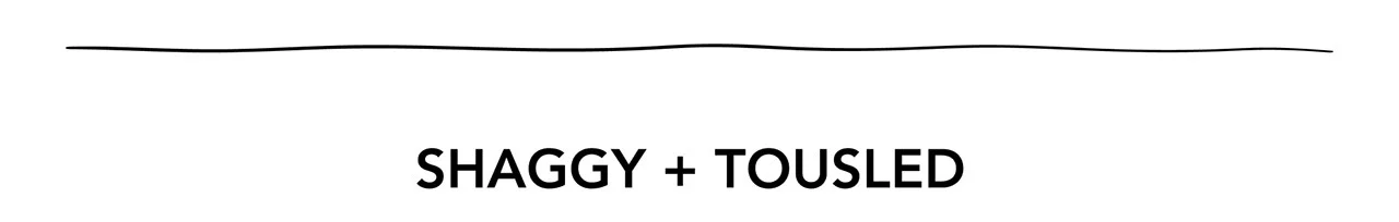 SHAGGY + TOUSLED SHAGGY + TOUSLED