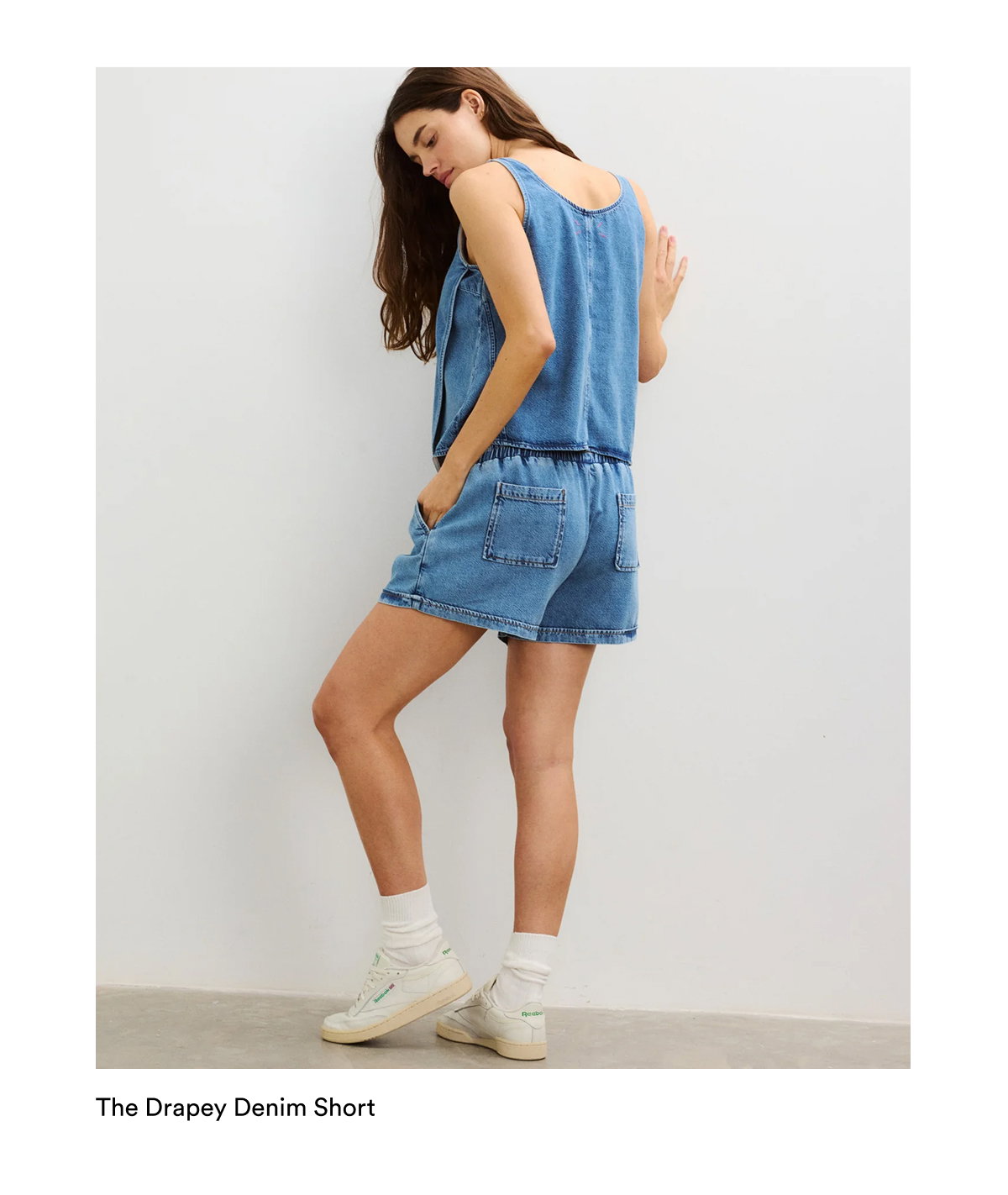 The Drapey Denim Short