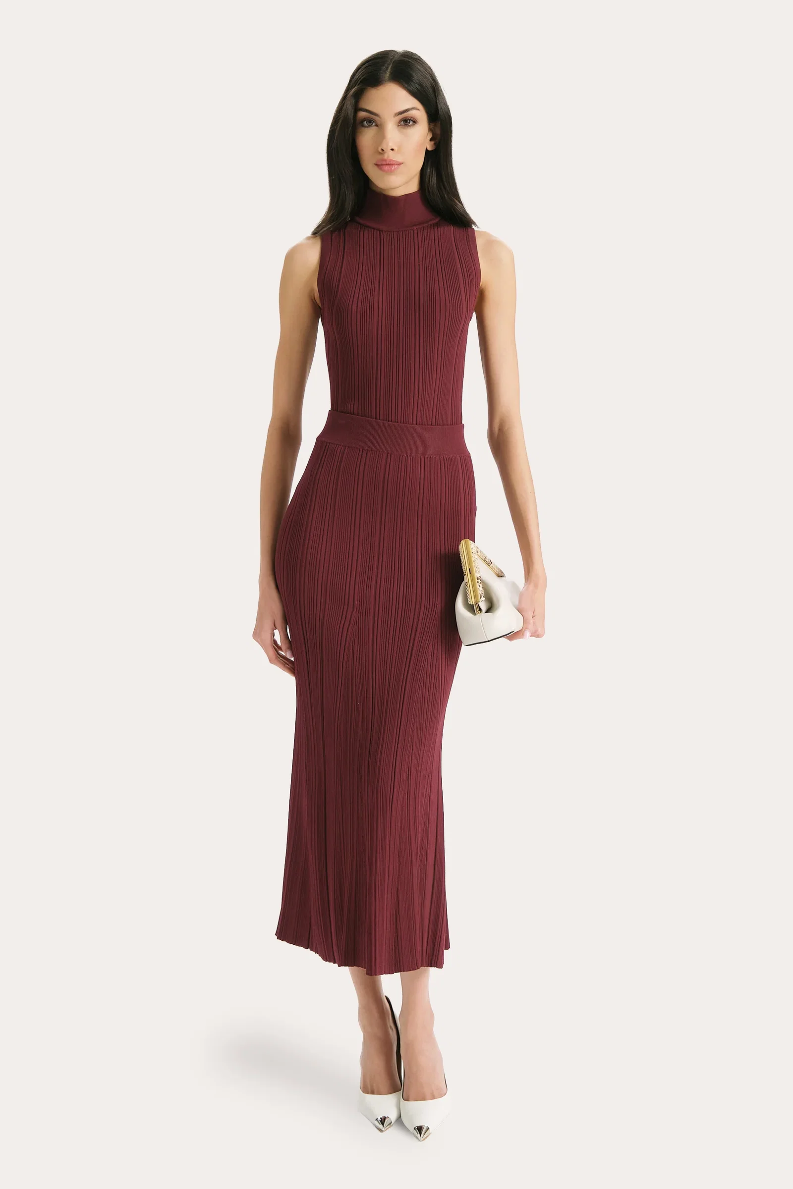 Image of Azura Ribbed Trumpet Skirt
