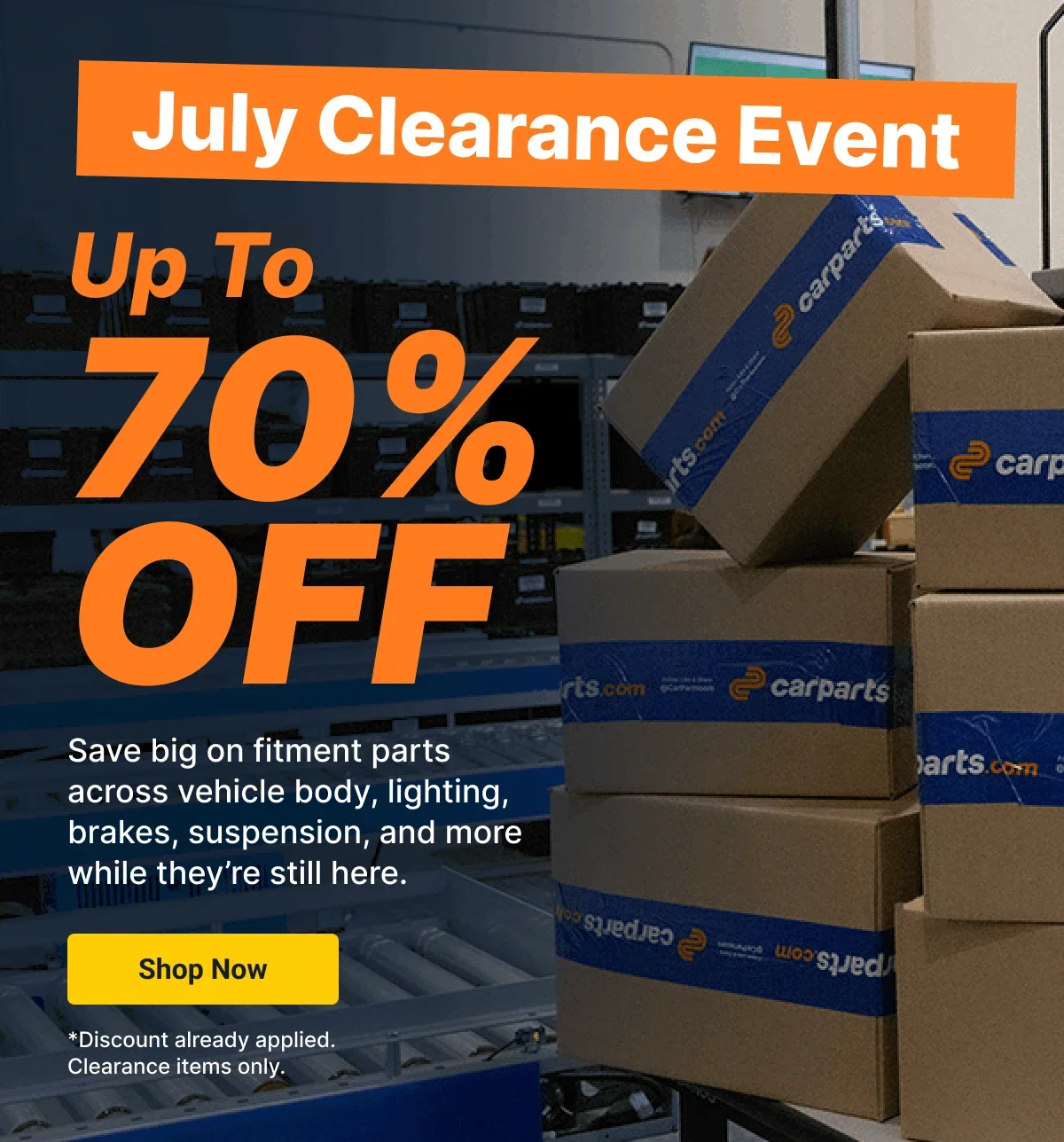 July Clearance Event | Up To 70% OFF | Shop Now