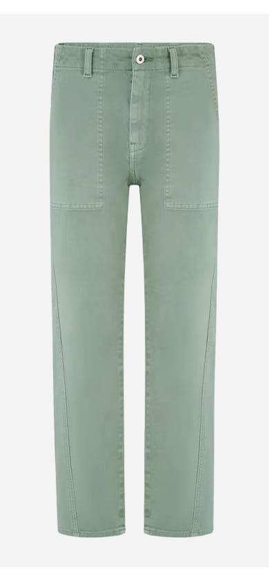 Analeigh Trouser In Sulfur Faded Moss