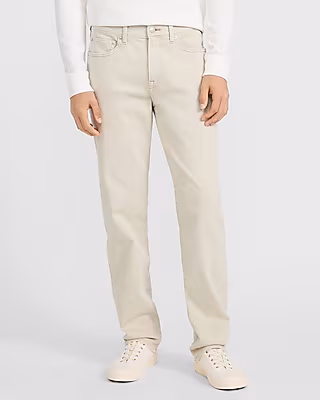 Straight Ivory Wash Hyper Stretch Jeans