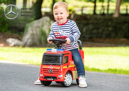 Mercedes-Benz Antos Fire Engine Push-Along Ride On