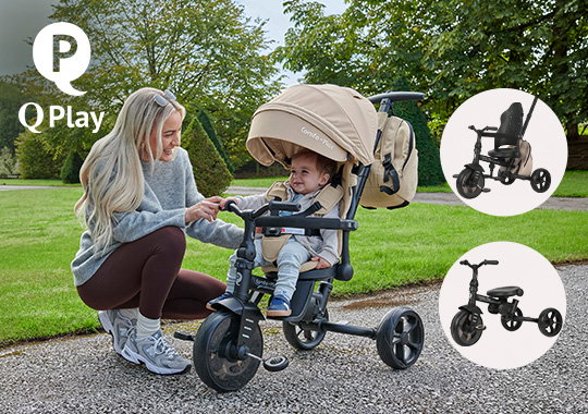 QPlay Comfo Max 6-in-1 Trike Beige