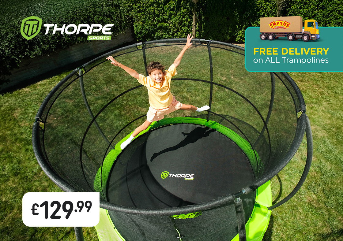 10ft Thorpe Sports Trampoline with Enclosure Net