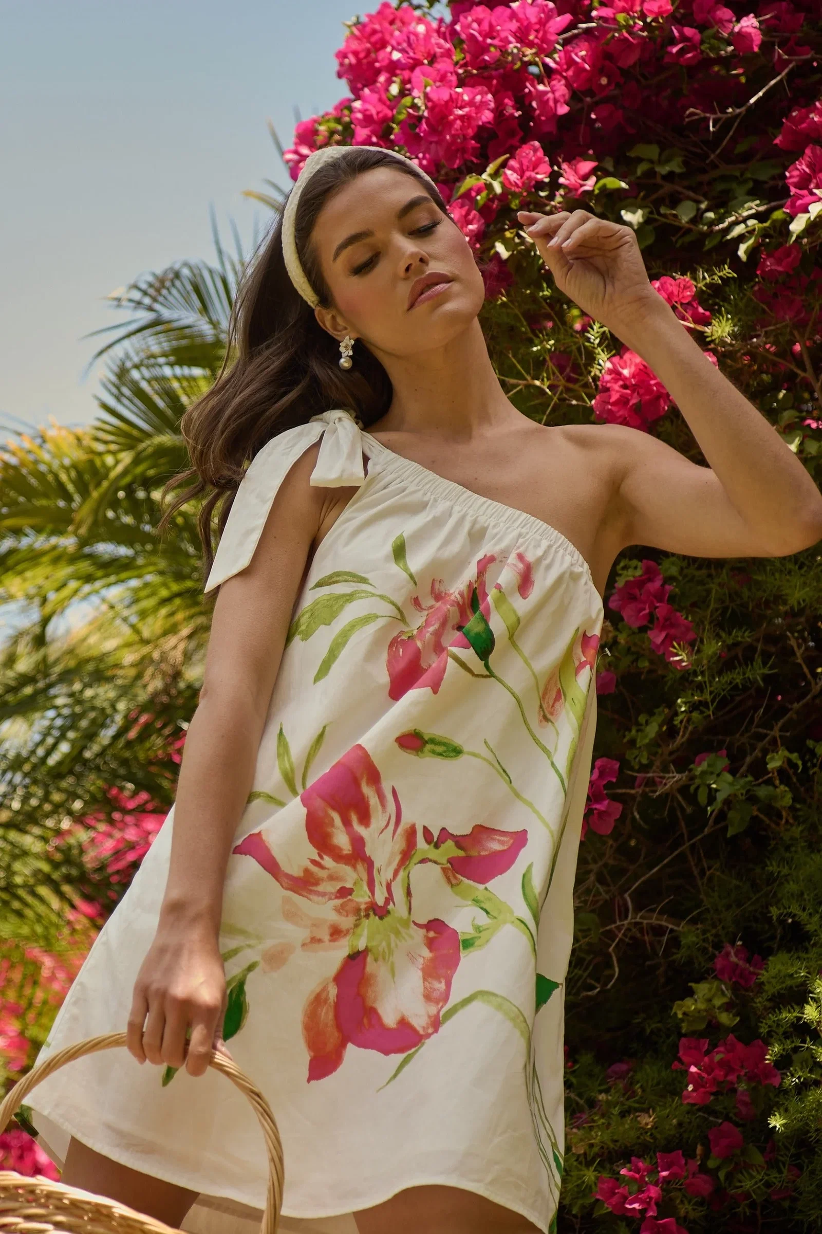 Image of Lilibet Floral Kerra One Shoulder Mini Dress