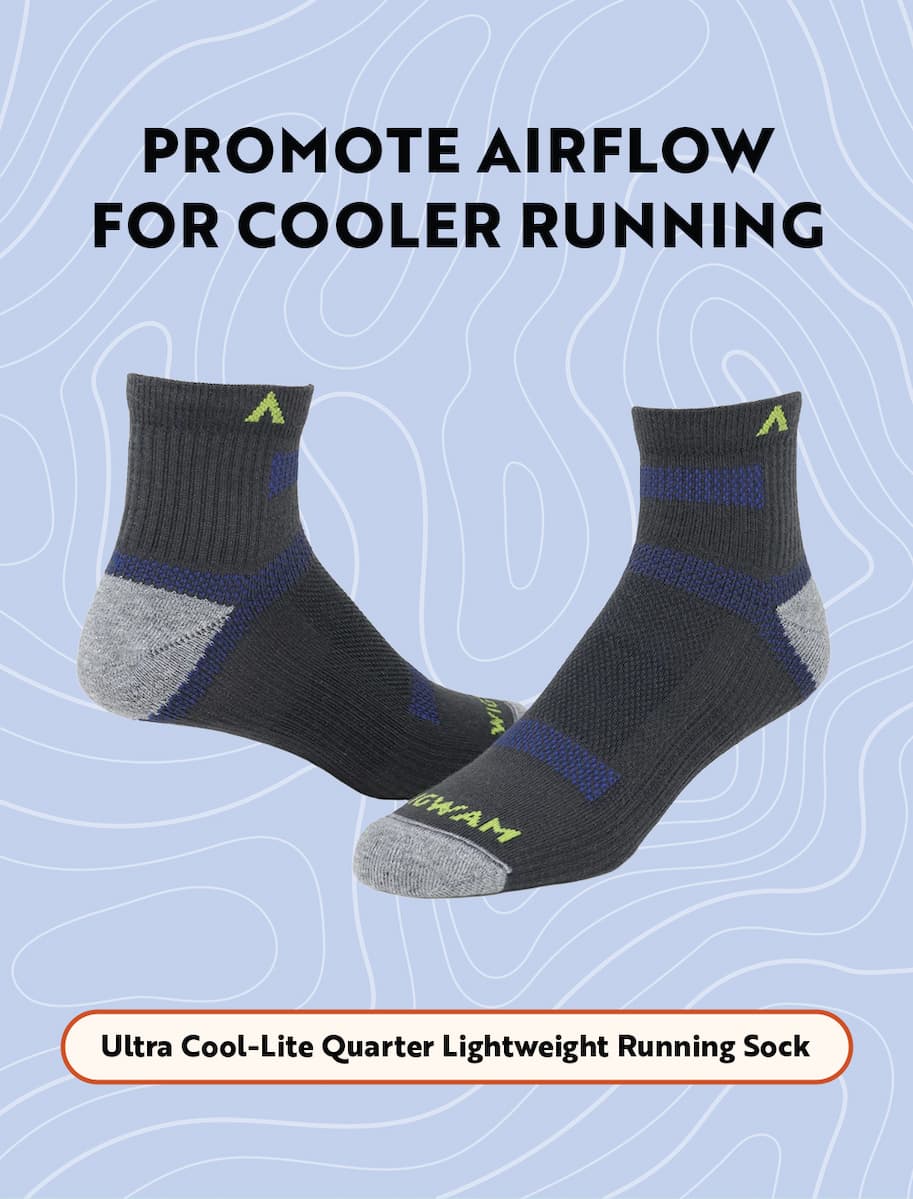 Ultra Cool-Lite Quarter Lightweight Running Sock