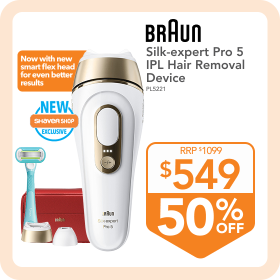 Silk-expert Pro 5 IPL Hair Removal Device with 2 Heads