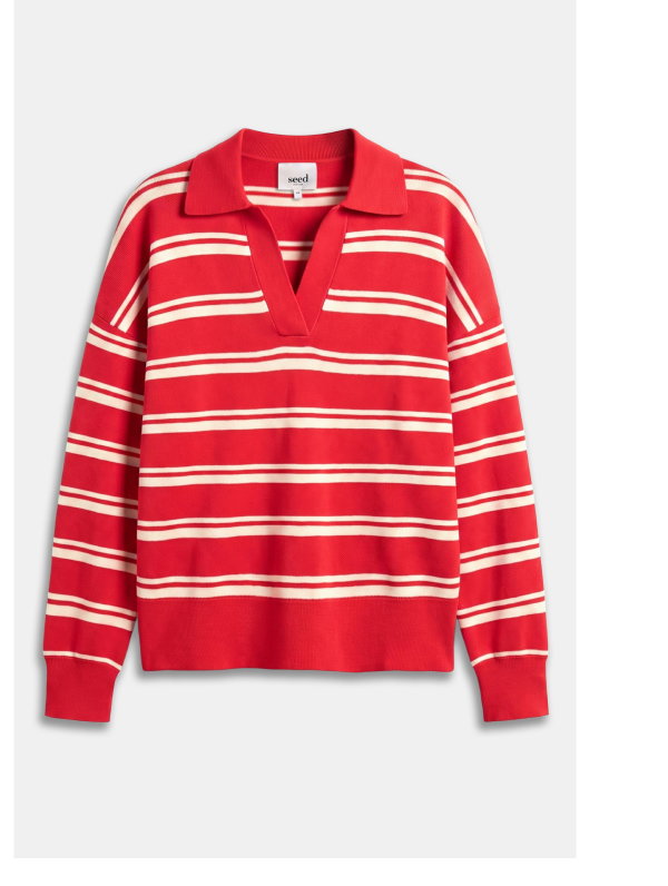 Relaxed Polo Knit