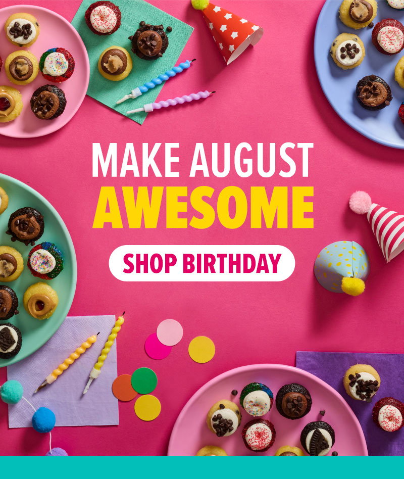 Make August awesome! Shop birthday cupcakes.