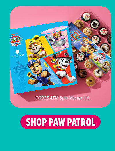 Shop the Paw Patrol gift box cupcake 25-Pack. Copyright 2025 &TM Spin Master Ltd.