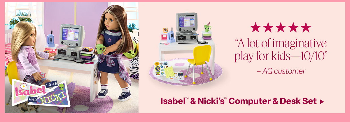 Isabel™ & Nicki’s™ Computer & Desk Set 