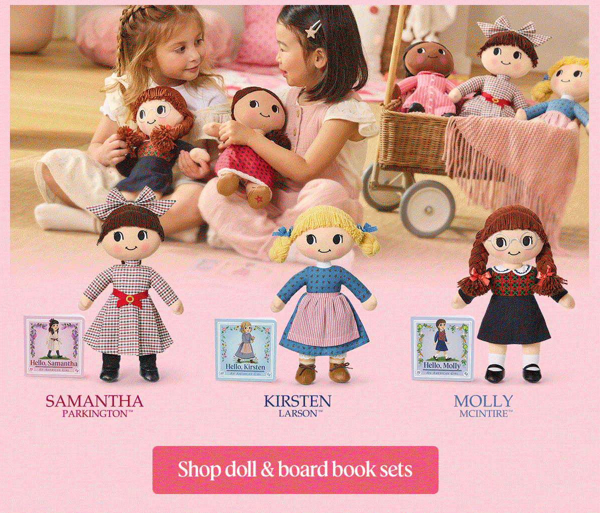 Shop doll & board book sets