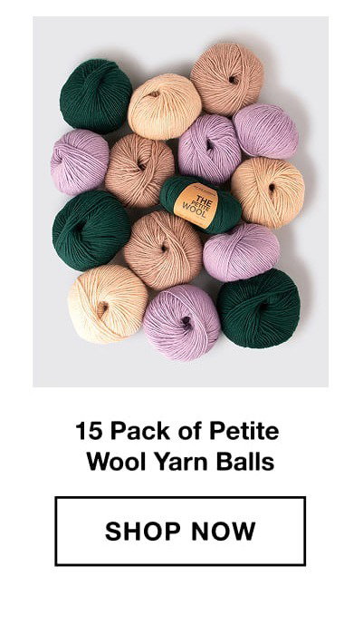 15 Pack of Petite Wool Yarn Balls 1