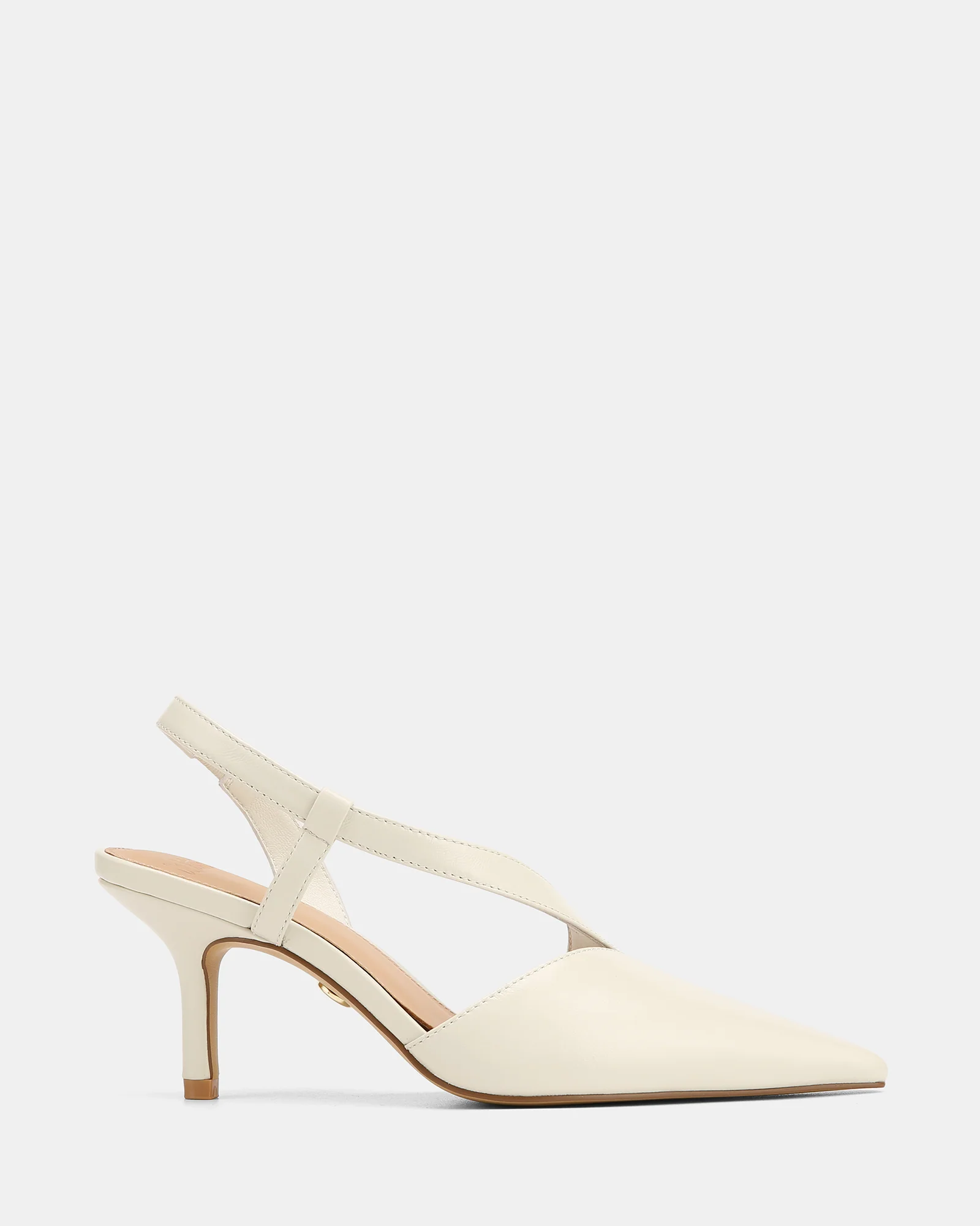 Lannie Ivory Leather Slingback