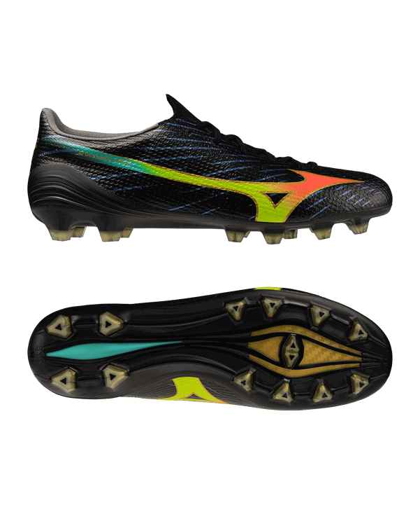 Mizuno Alpha III Elite FG Bright Black Schwarz F00
