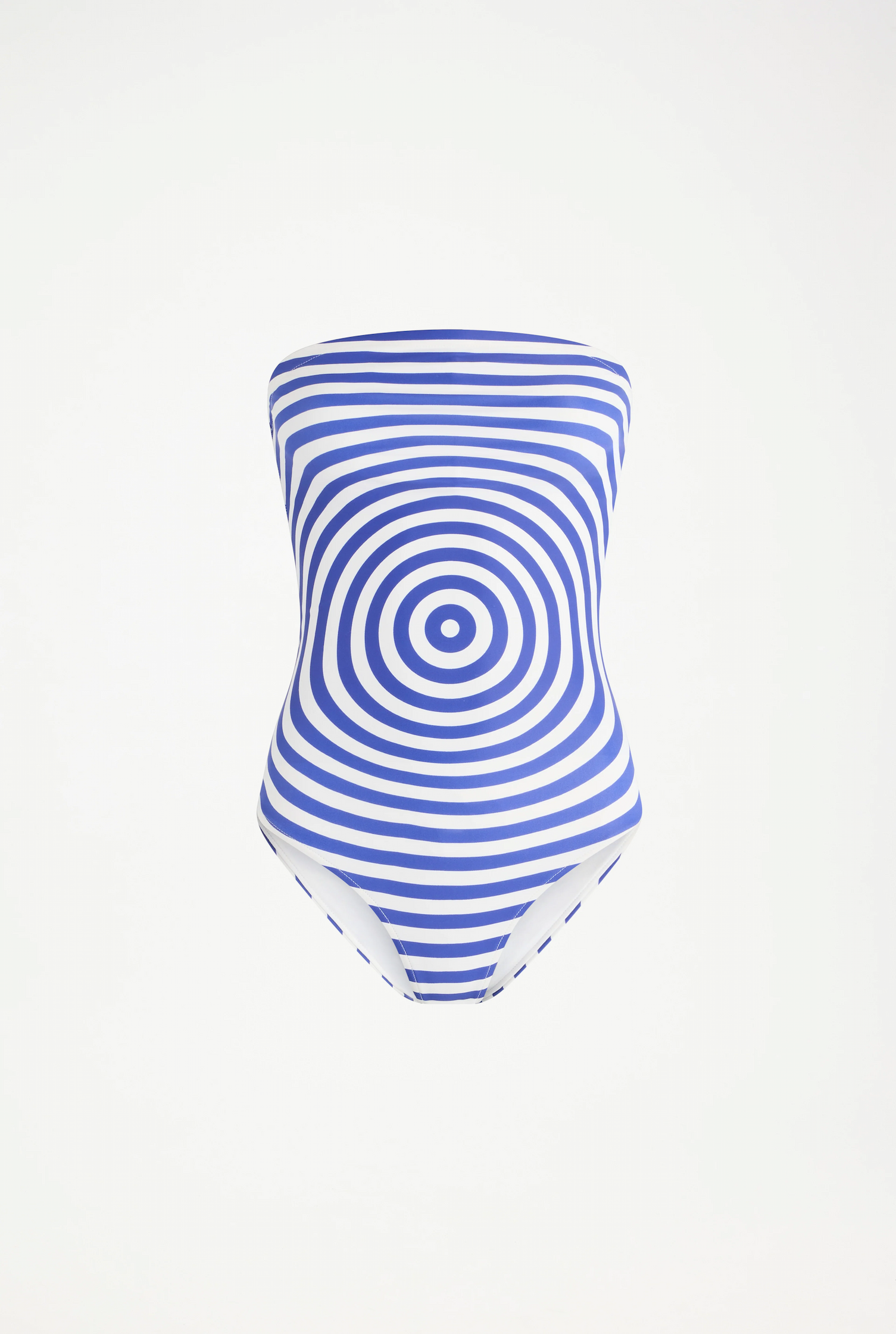 The Target Blue Strapless Swimsuit