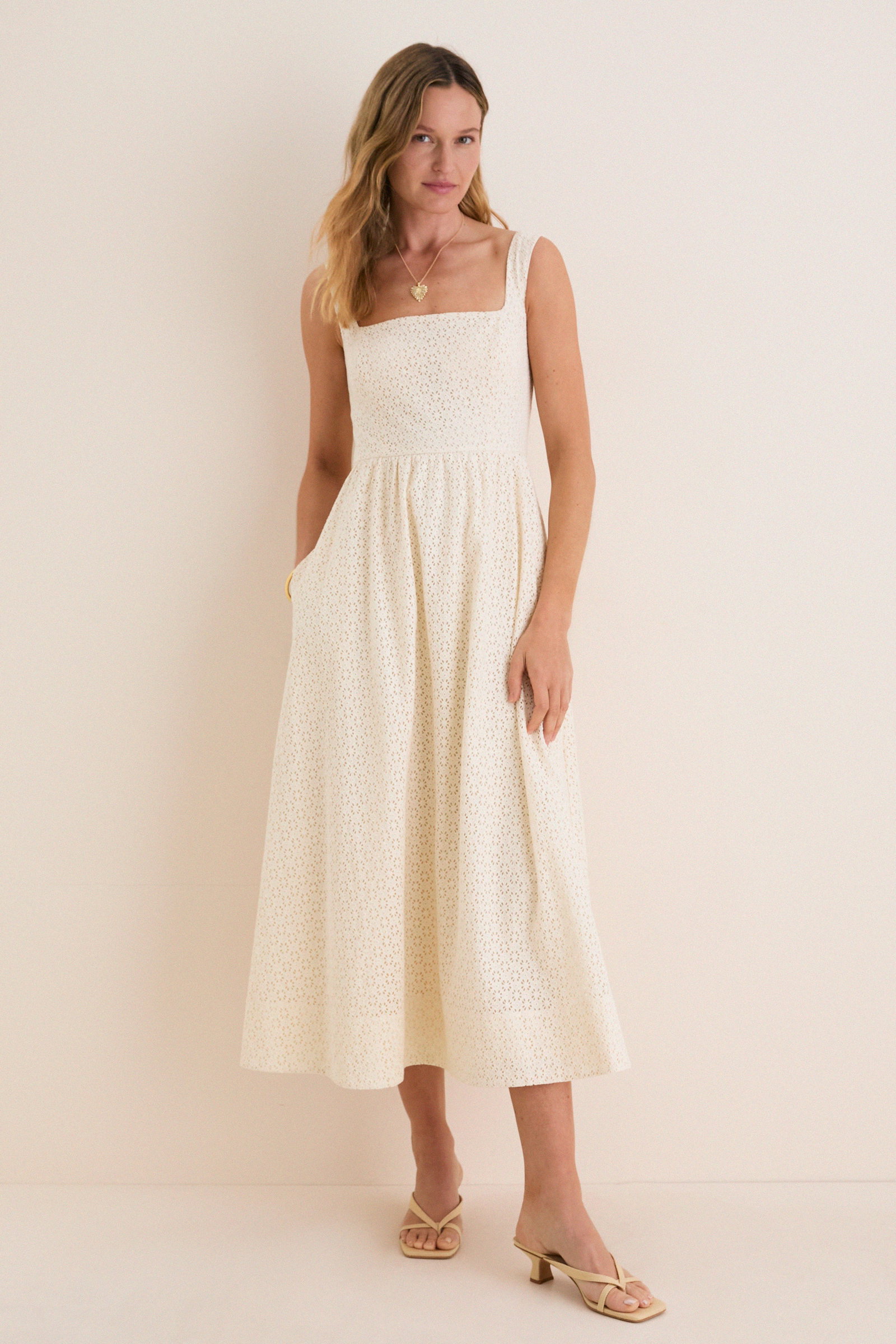 Image of Porcelain Eyelet Esme Dress