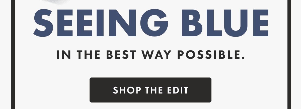 SEEING BLUE in the best way possible. | SHOP THE EDIT