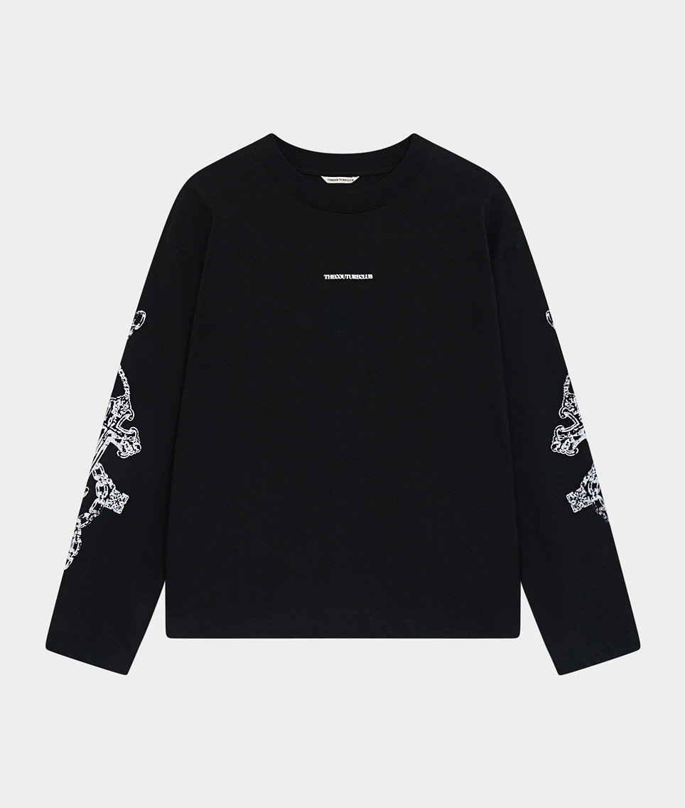 EMBLEM CHAIN GRAPHIC LONG SLEEVE T-SHIRT