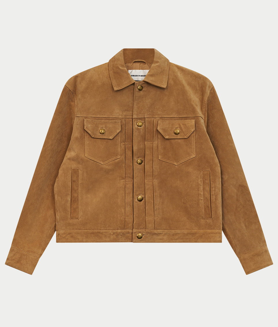 REAL SUEDE TRUCKER JACKET