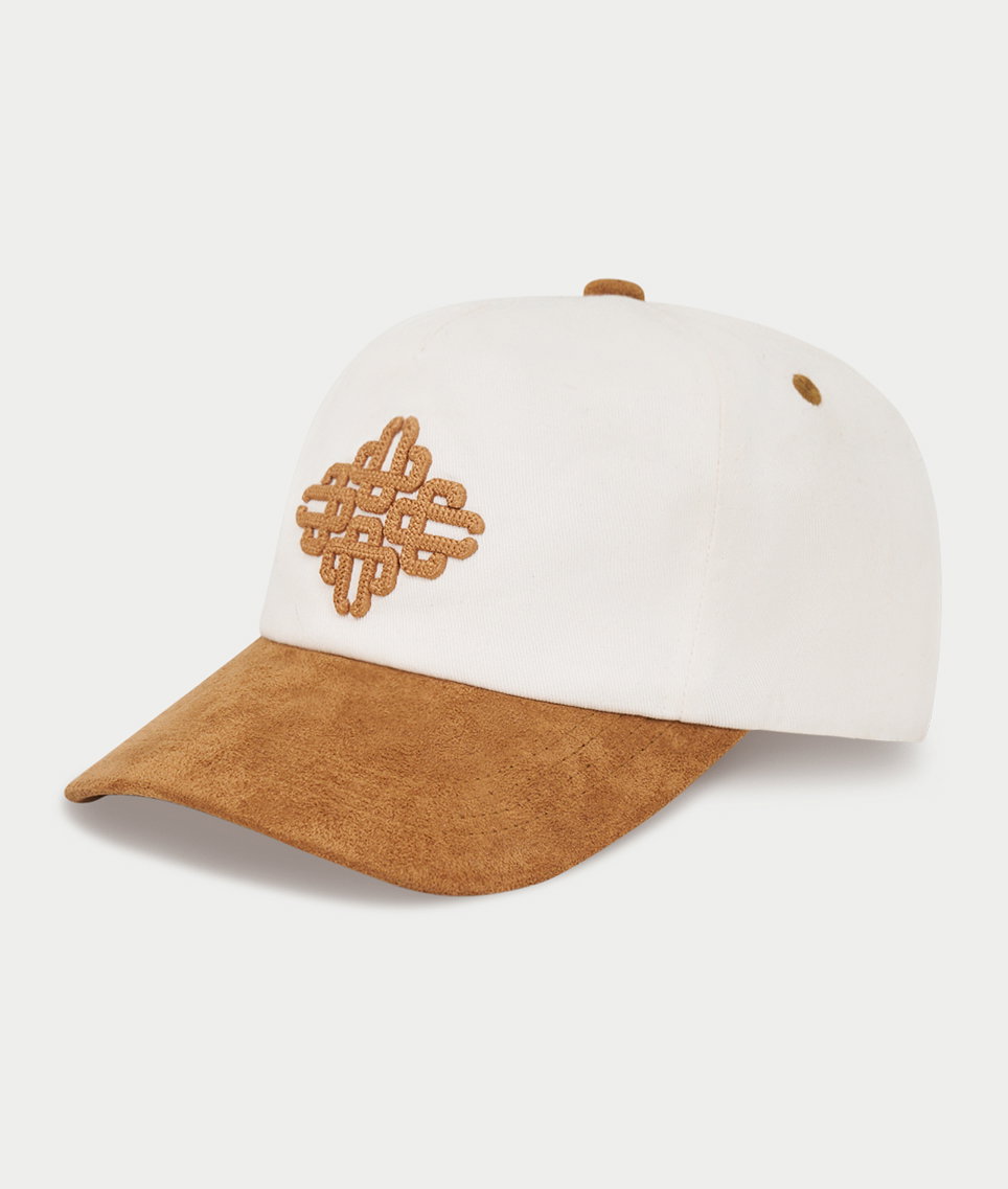 EMBLEM SUEDE PEAK CAP