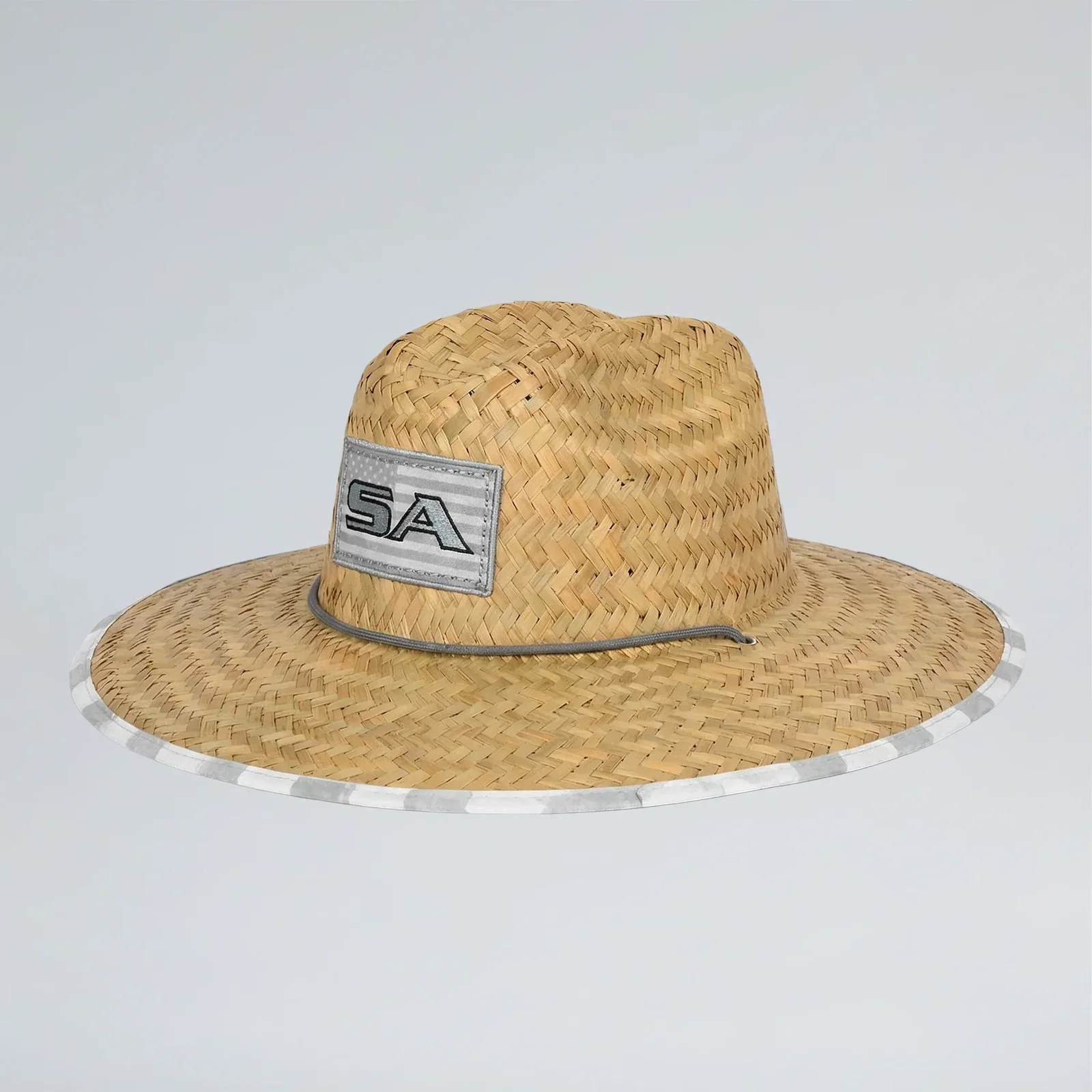 Image of Classic Straw Hat | Ghost American Flag
