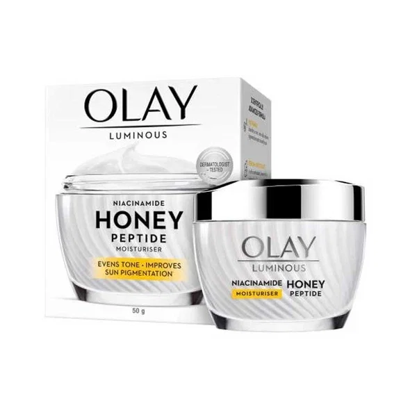 Olay Luminous Niacinamide Honey Peptide Moisturiser 50g
