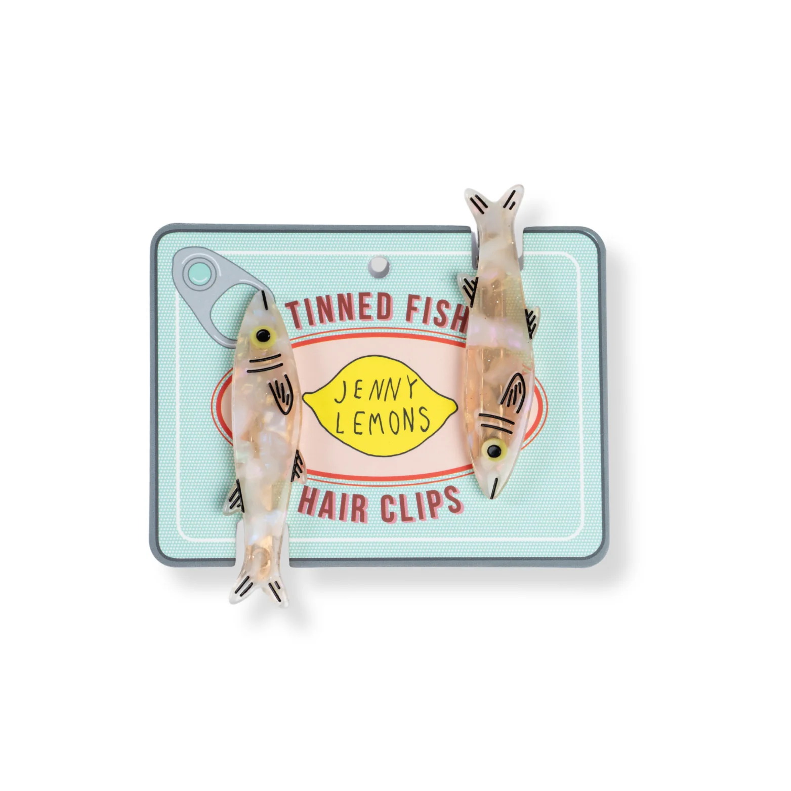 Image of Gold Sardine Alligator Hair Clip Set