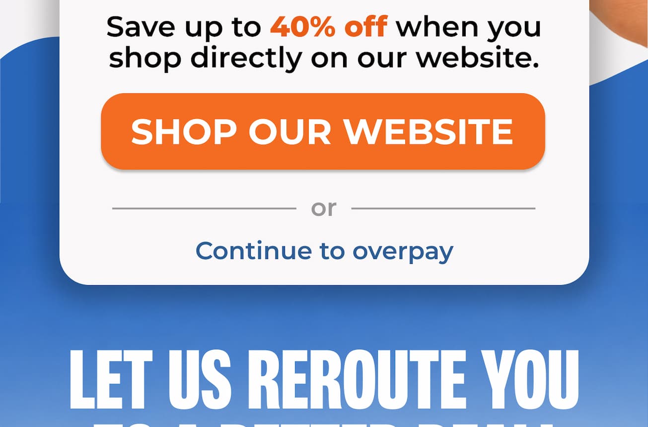 Shop our website and save up to 40% off sitewide!