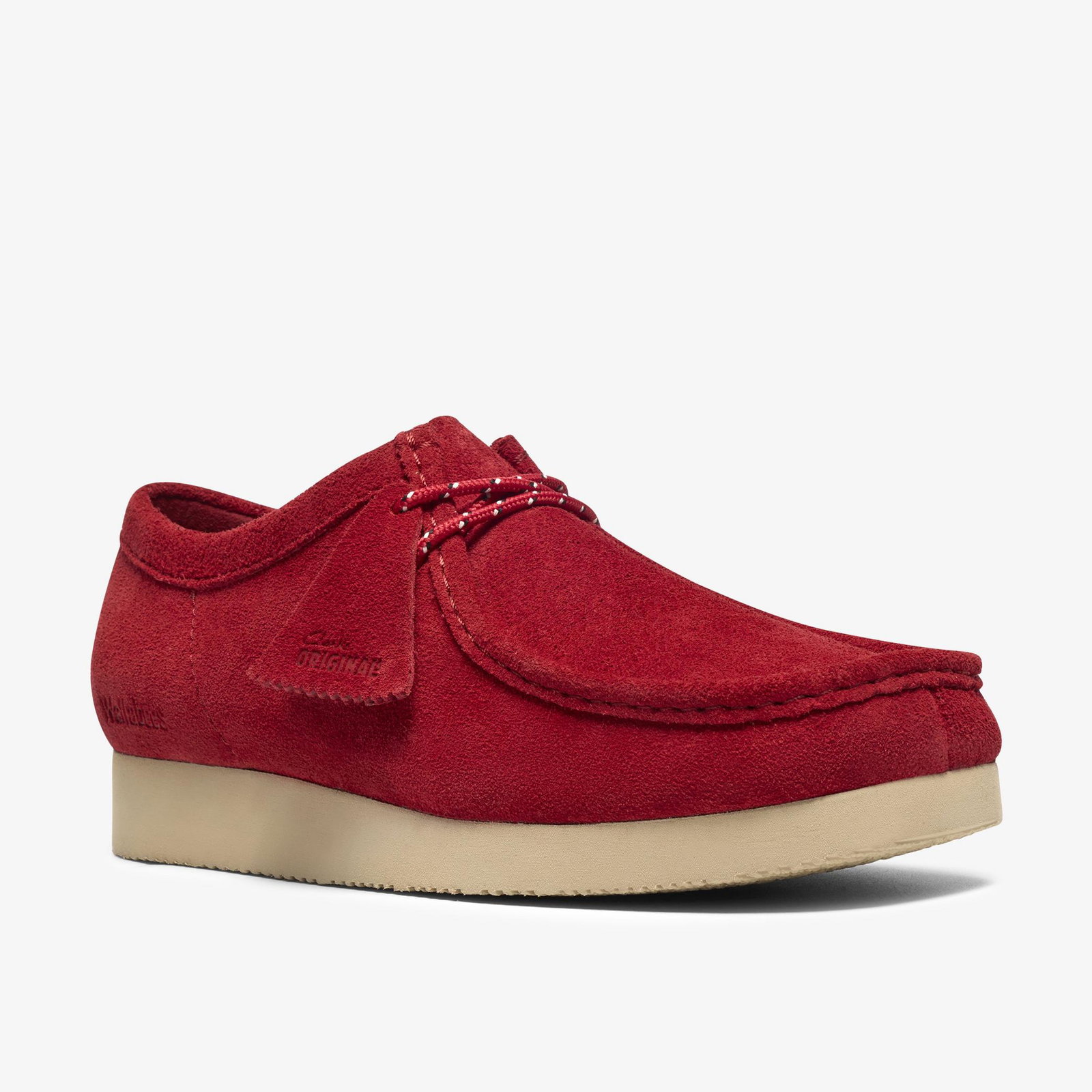 Shop Wallabee Lite Red Suede