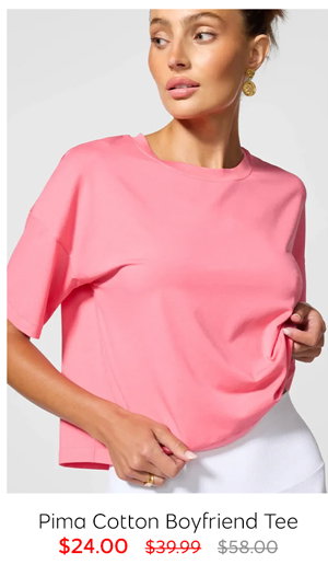 Pima Cotton Boyfriend Tee