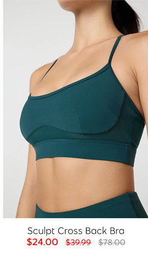 Sculpt Cross Back Bra