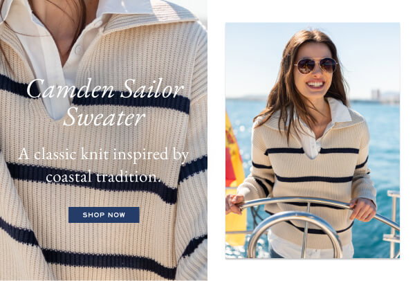 Camden Sailor Sweater - a classic knit inspired by coastal tradition - shop now