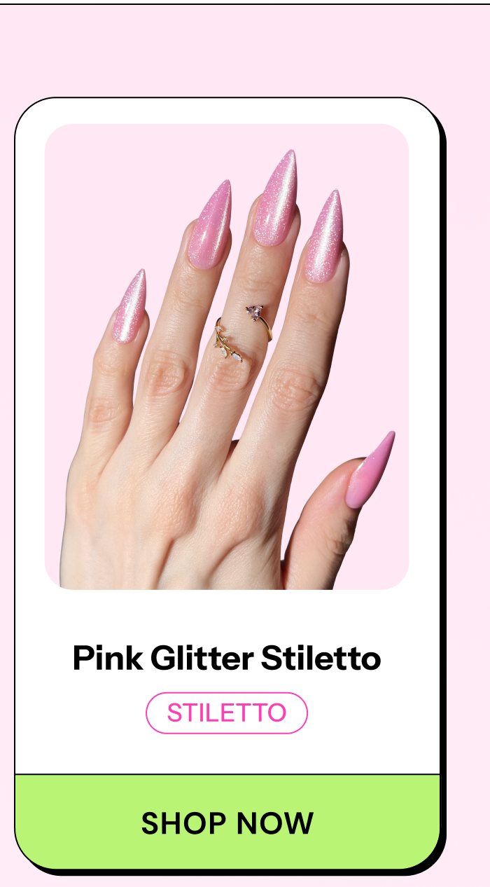 Pink Glitter Stiletto. Stiletto SHOP NOW