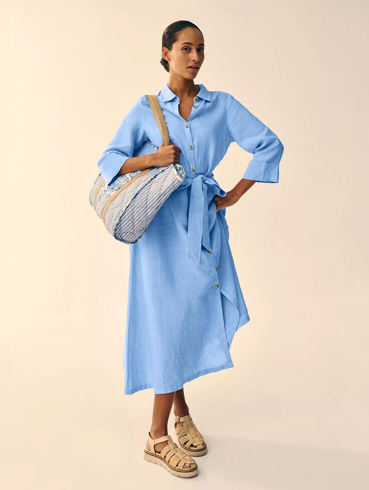 Shop Soma Linen Shirt Dress