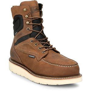 Harrold 8" Steel Toe Waterproof in brown.