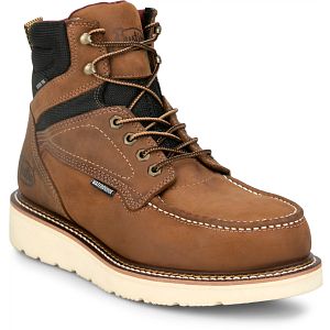 Garren 6" Waterproof Steel Toe in Brown.