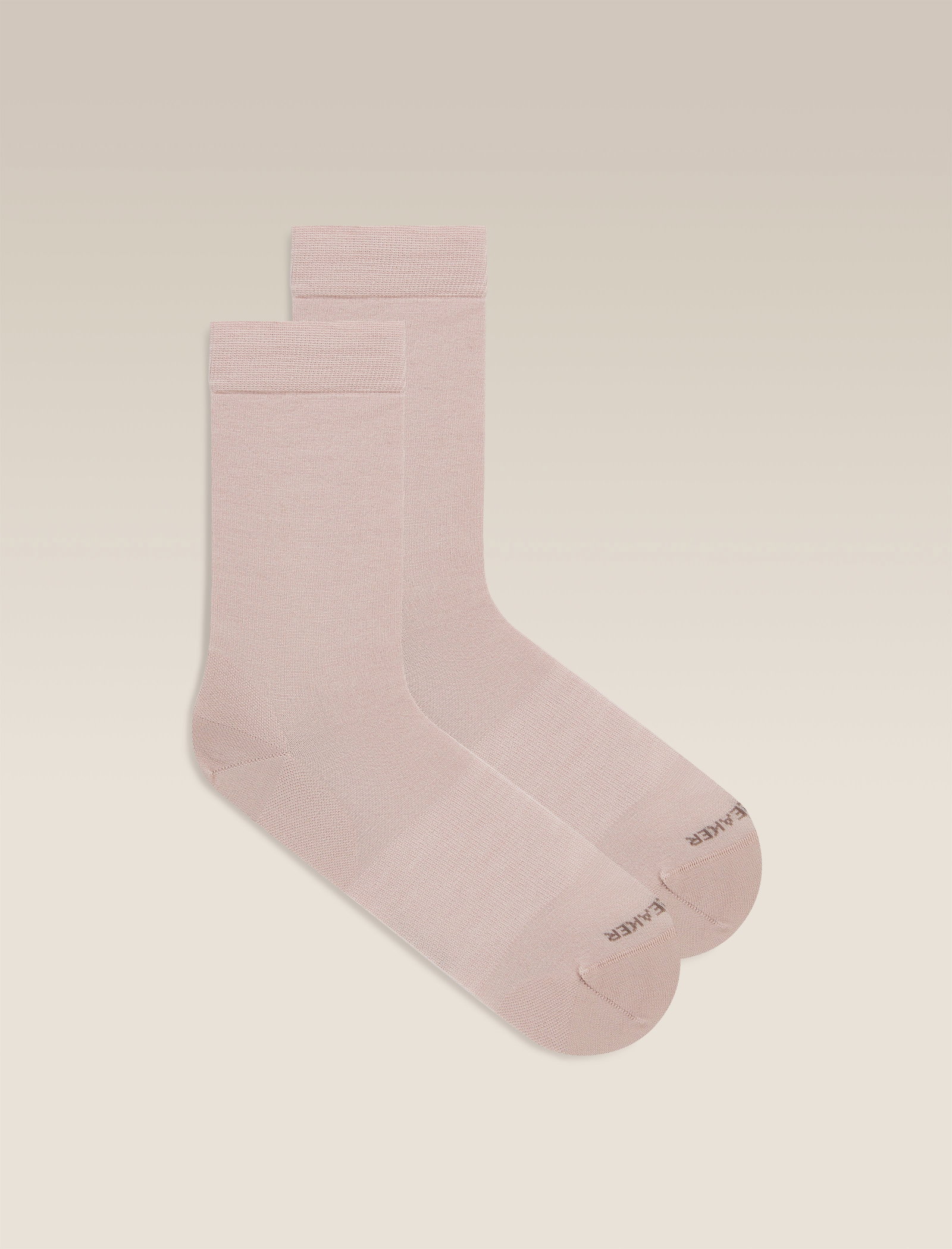 Women's Merino Lifestyle Fine Gauge Crew - Pink quartz / LXL