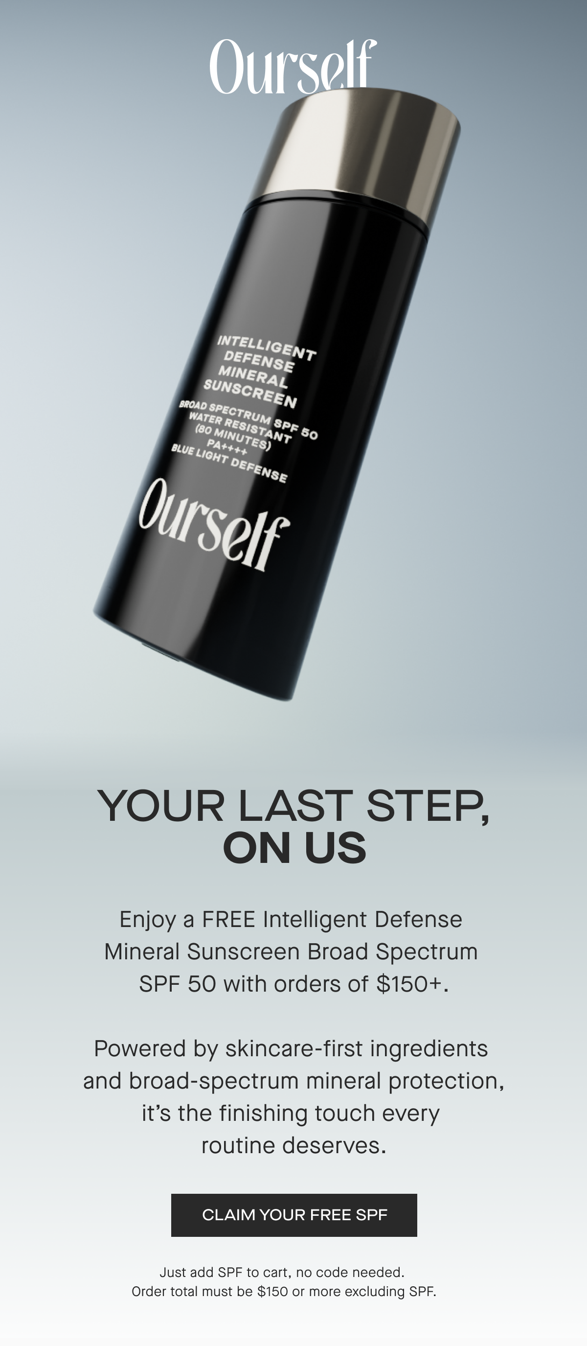 Your Last Step, On Us 
